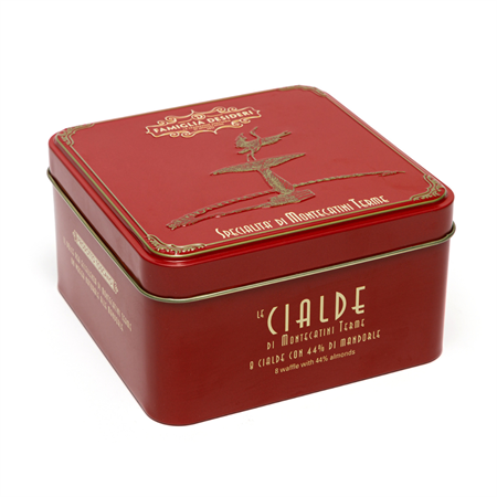 Cialde di Montecatini red tin 8pc - 200gr